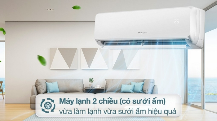 Điều hòa Gree Inverter 18000 BTU 2 chiều CHARM18HI làm mát nhanh