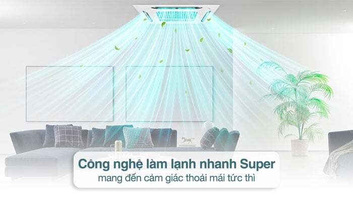 Điều hòa âm trần Nagakawa NT-C28R1T20 1 chiều được tích hợp công nghệ làm lạnh nhanh Super