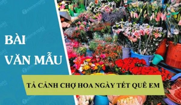 Không gian rực rỡ chợ hoa ngày Tết (Nguồn: internet)