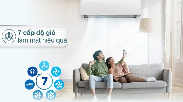 Điều hòa Gree Inverter 18000 BTU 2 chiều CHARM18HI cấp gió
