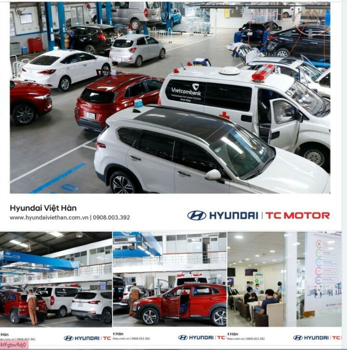 Hình ảnh xưởng dịch vụ Hyundai Việt Hàn