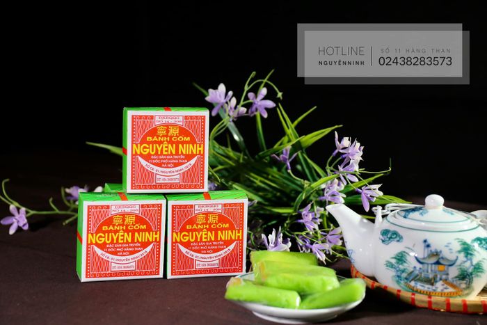 Hình ảnh bánh cốm Nguyên Ninh truyền thống