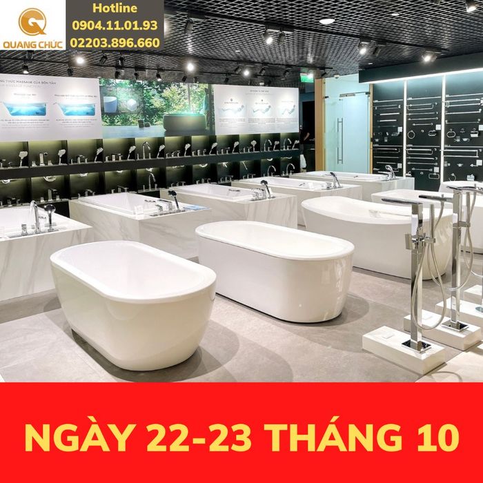 Bộ sưu tập thiết bị vệ sinh cao cấp tại Siêu thị Nội thất Quang Chức