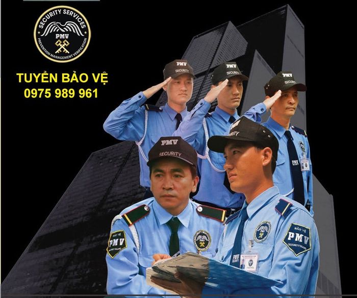 Hình ảnh đội ngũ bảo vệ chuyên nghiệp của PMV