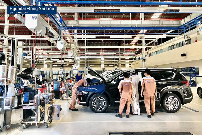 Hình ảnh xưởng dịch vụ Hyundai Đông Sài Gòn