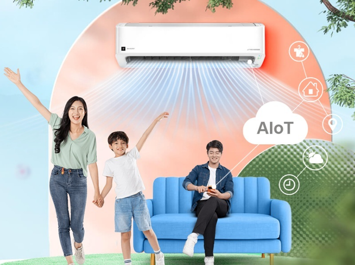 Điều hòa Sharp Inverter 24000 BTU 1 chiều AH-XP24CHW gas R-32