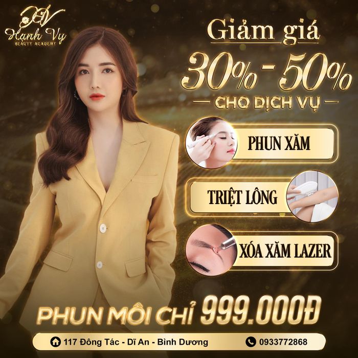 Không gian sang trọng và chuyên nghiệp tại Hạnh Vy Beauty