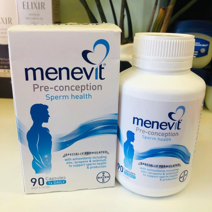 Hình ảnh sản phẩm Menevit - Tăng cường sức khỏe tinh trùng (ảnh 1)