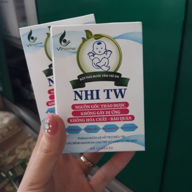 Hình ảnh minh họa bột tắm thảo dược Nhi TW