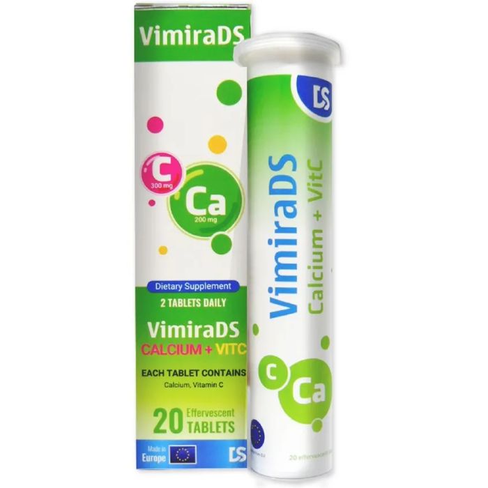 Hình ảnh thực tế viên sủi VimiraDS Calcium + VitC dạng tuýp