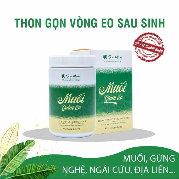 Hình ảnh thực tế muối giảm eo S-Mom - Sản phẩm chăm sóc sau sinh cao cấp