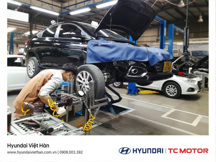 Hình ảnh không gian trưng bày Hyundai Việt Hàn