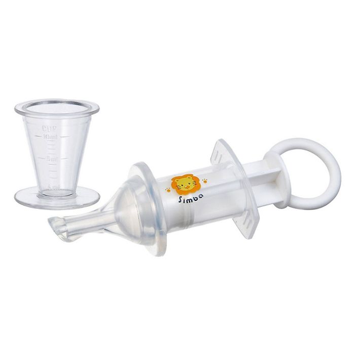 Simba P9901 - Hình ảnh thực tế dụng cụ uống thuốc kèm ty ngậm silicone mềm mại