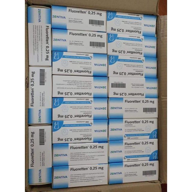 Hình ảnh chi tiết viên ngậm Zentiva Floretten 0.25mg - Thiết kế an toàn cho trẻ sơ sinh