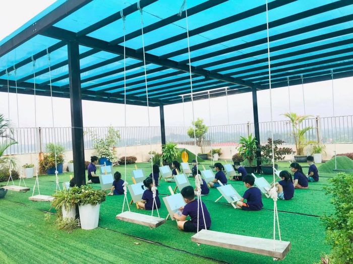 Hình ảnh thứ hai về Trường Mầm non Hoa Anh Đào - Không gian học tập đầy sắc màu