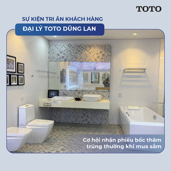 Góc trải nghiệm sản phẩm cao cấp tại TOTO Dũng Lan