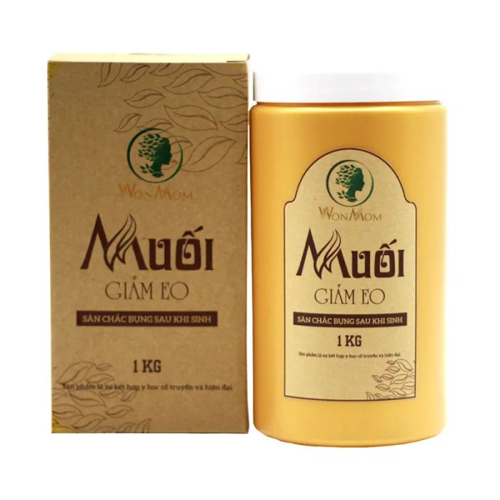 Hình ảnh thực tế muối giảm eo Wonmom - Sản phẩm chăm sóc sau sinh cao cấp