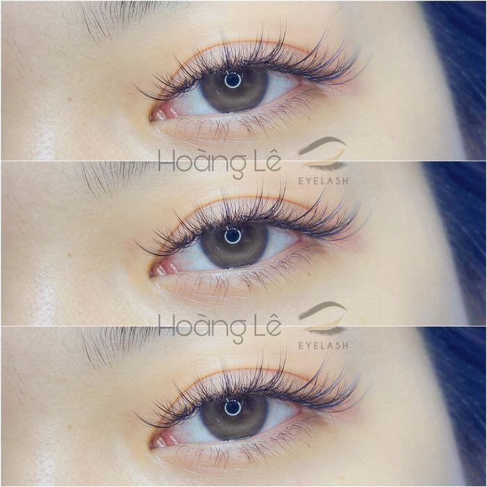 Thành phẩm nối mi hoàn hảo tại Hoàng Lê Eyelash