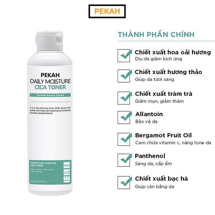 Bộ sưu tập hình ảnh Pekah Cica Toner - Hiệu quả vượt trội