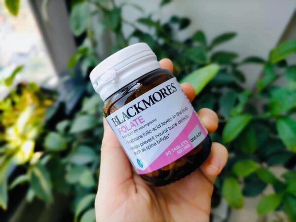 Hình ảnh thực tế Blackmores Pregnancy Folate - thiết kế sang trọng chuẩn Úc