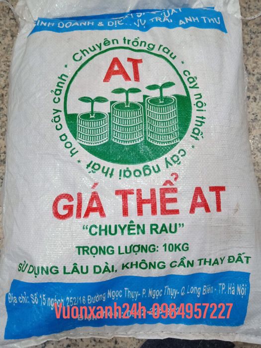 Hình ảnh minh họa giá thể trồng rau sạch AT