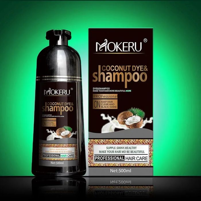Hình ảnh minh họa hiệu quả sau khi sử dụng Mokeru Coconut Dye Shampoo