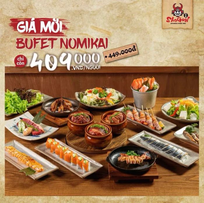 Không gian ấm cúng và món nướng hấp dẫn tại Shogun