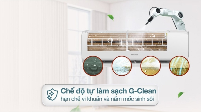 Điều hòa Gree Inverter 18000 BTU 2 chiều CHARM18HI bộ lọc không khí