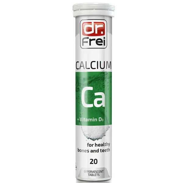Hình ảnh chi tiết viên sủi Dr. Frei Calcium + Vitamin D3 dạng tuýp