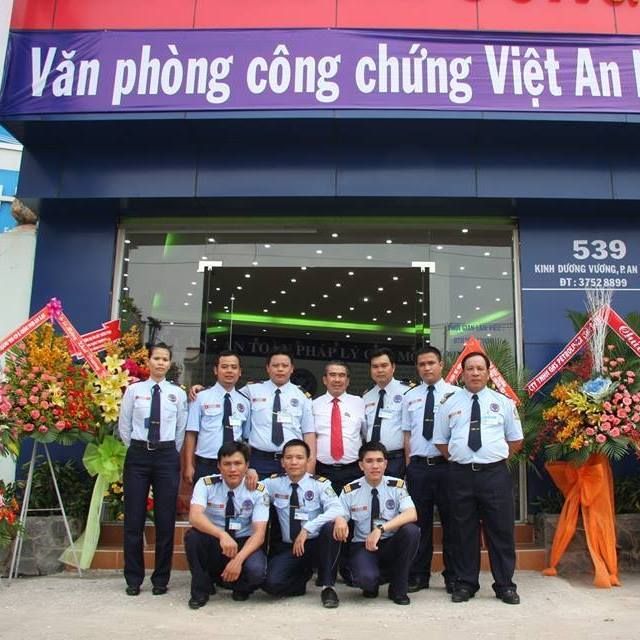 Hình ảnh đội ngũ bảo vệ chuyên nghiệp của Việt An