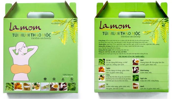 Hình ảnh bộ sản phẩm túi muối thảo mộc Lamom - Cao cấp và tinh tế