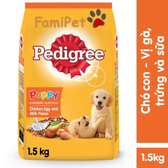 Ảnh minh họa thức ăn khô Pedigree Puppy vị gà, trứng và sữa (ảnh 1)