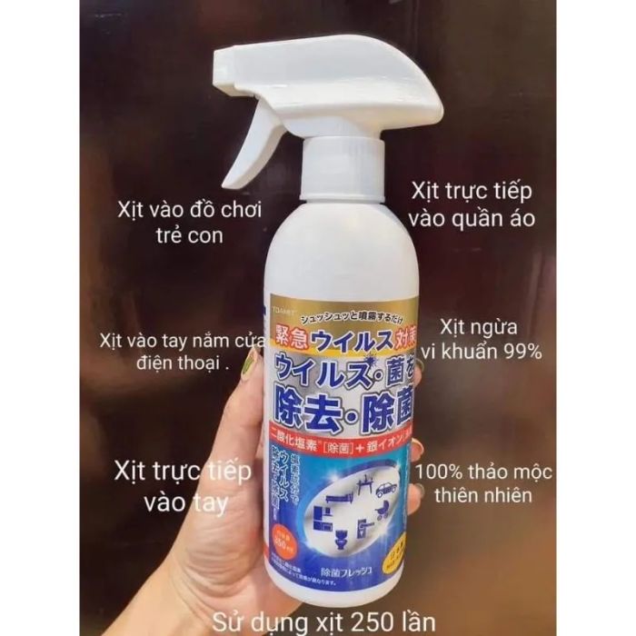 Hình ảnh minh họa xịt khử trùng Toamit chính hãng