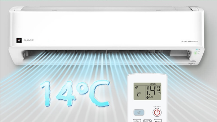 Điều hòa Sharp Inverter 24000 BTU 1 chiều AH-XP24CHW gas R-32