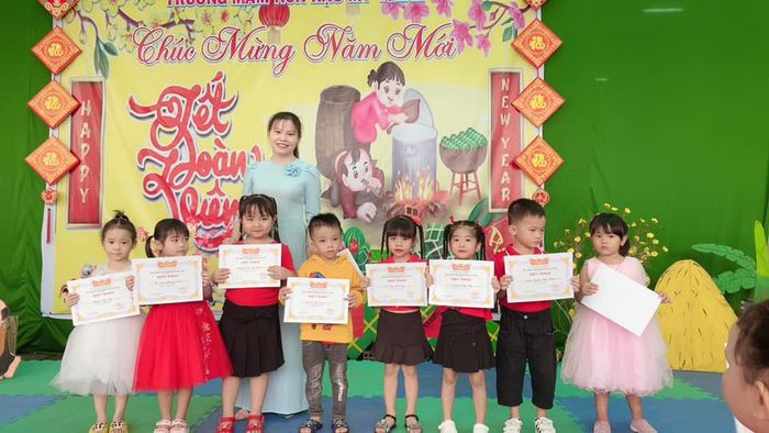 Hình ảnh khuôn viên xanh mát tại Trường Mầm non Hậu Mỹ Trinh