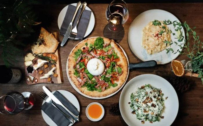 Những chiếc pizza nghệ thuật tại Pizza 4P's