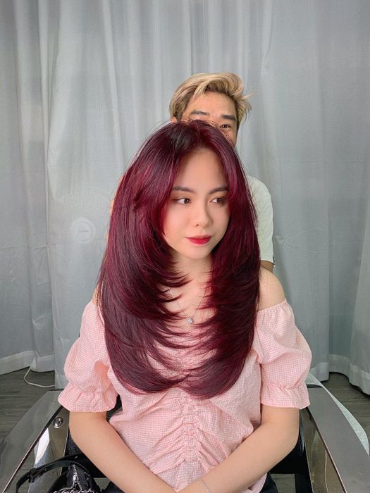Hình ảnh thực tế các mẫu tóc layer đẹp tại Hoàng Toni Hairsalon