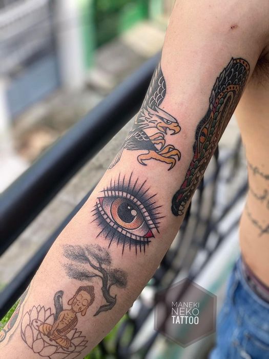 Kiệt tác thứ hai từ Maneki Neko Tattoo - Sự hòa quyện Á-Âu