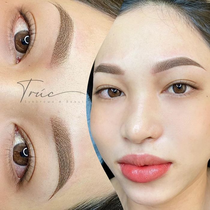 Hình ảnh thực tế về kết quả phun xăm tại Trúc Eyebrows Beauty
