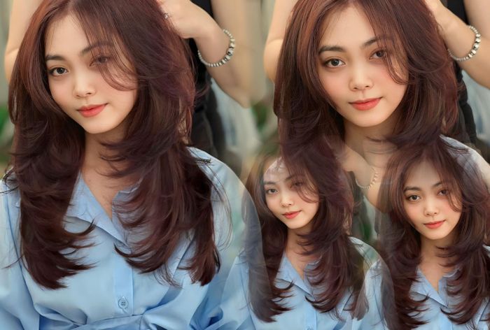 Hình ảnh thực tế các mẫu tóc layer đẹp tại Hair Salon Thảo Trương