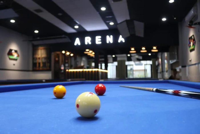 Hình ảnh ấn tượng về không gian chơi tại ARENA Billiards