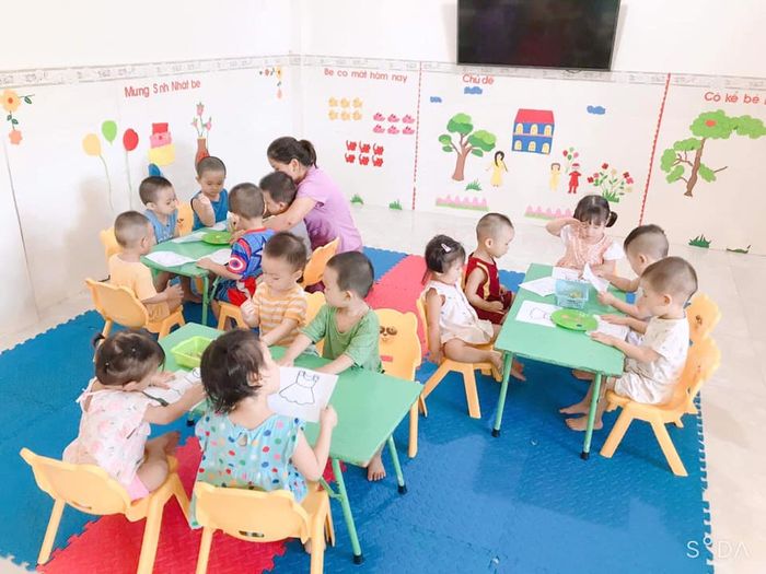 Giờ học ngoại khóa tại Mầm Non Tuổi Thơ