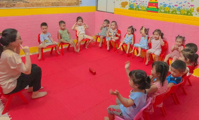 Hoạt động vui chơi ngoài trời tại Mầm Non Hạnh Phúc