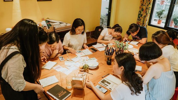 Không gian sáng tạo tại Lớp học Hồng Xiêm