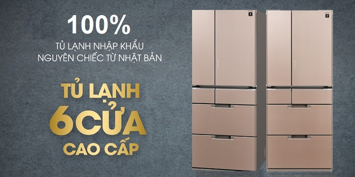 Tủ lạnh Sharp Inverter 601 lít SJ-GF60A-T