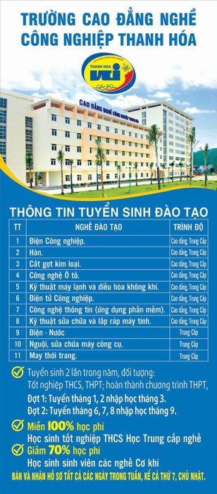 Hình ảnh cơ sở vật chất hiện đại tại Trường Cao Đẳng Công Nghiệp Thanh Hóa