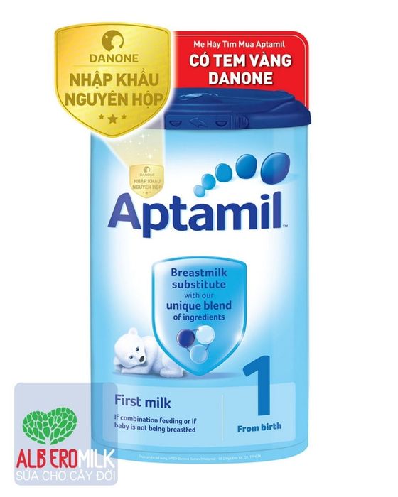 Hình ảnh sản phẩm Aptamil Anh - thiết kế sang trọng với tông màu xanh mint thanh lịch