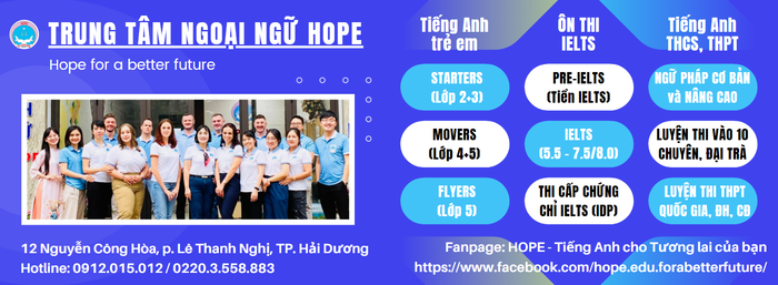 Hình ảnh Trung tâm Ngoại ngữ HOPE - Không gian học tập hiện đại