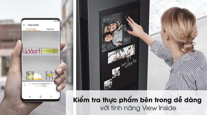 Tủ lạnh Samsung Inverter 616 lít RS64T5F01B4/SV - View inside 