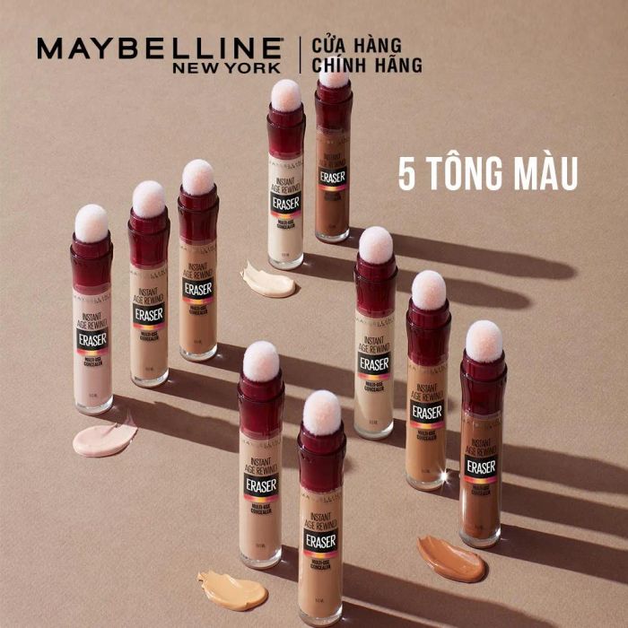 Hình ảnh minh họa hiệu quả Kem Che Khuyết Điểm Maybelline Instant Age Rewind
